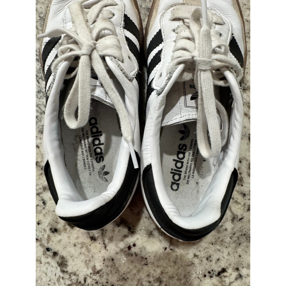 Adidas Samba Rose White Black Gum Platform Sneakers Womens 7.5 JI1349 - Picture 4 of 6